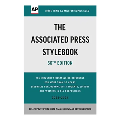 Coperta cărții Associated Press Stylebook, Associated Press