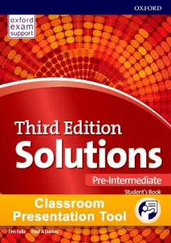 Coperta cărții Solutions 3E Pre-Intermediate Classroom Presentation Tool- REDUCERE 50%