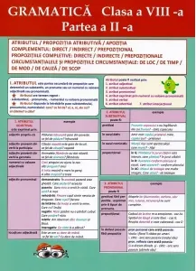Coperta cărții Plansa. Gramatica - Clasa a VIII-a, partea a II-a