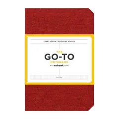 Coperta cărții Go-To Notebook with Mohawk Paper, Brick Red Dotted : (Dotted Notebook, Notebook with Dots, Red Notebook)