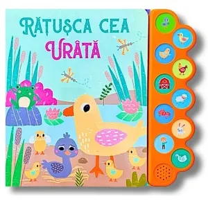 Coperta cărții Ratusca cea urata. Carte cu sunete