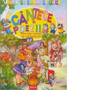 Coperta cărții Citim cu litere de tipar: Cantece si poezii pentru copiii de gradinita