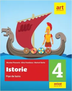 Coperta cărții Istorie. Fișe de lucru. Clasa a IV-a