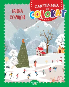 Coperta cărții Iarna copiilor. Cartea mea de colorat