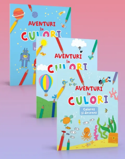 Coperta cărții Pachet Aventuri in culori
