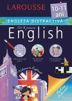 Coperta cărții Larousse. Engleza distractivă 10-11 ani