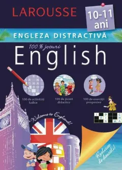 Coperta cărții Larousse. Engleza distractivă 10-11 ani