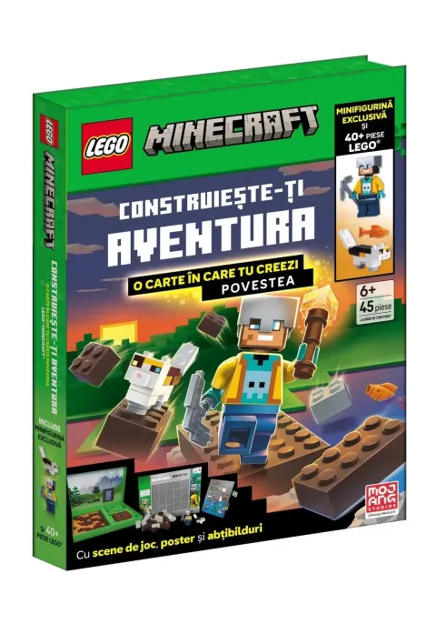 Coperta cărții LEGO Minecraft - Construieste-ti aventura Minecraft