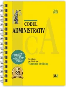 Coperta cărții Codul administrativ. Martie 2026. Editie spiralata, tiparita pe hartie alba