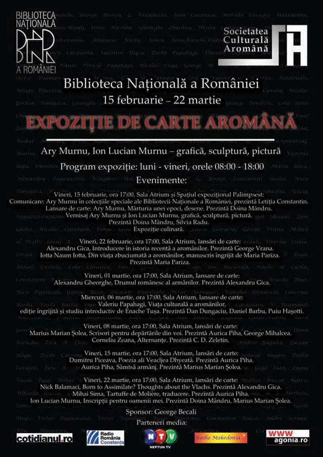 Expozitie de carte aromana
