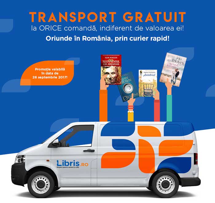 Transport gratuit la cărți