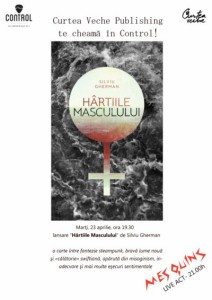 afis lansare Hartiile Masculului - concert Mes Quins